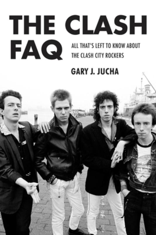 Cover with a black and white photo of The Clash