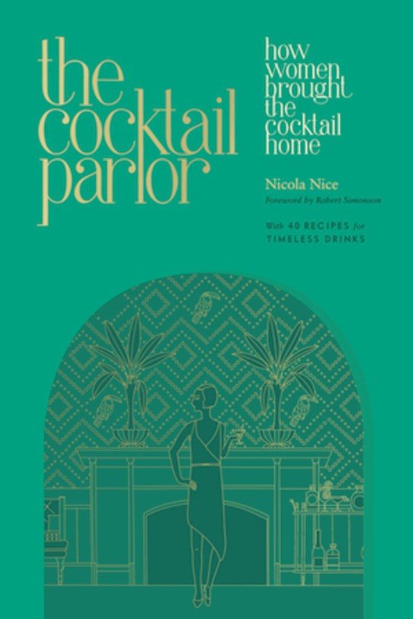 green cover with large thin text and illustration of a person holding