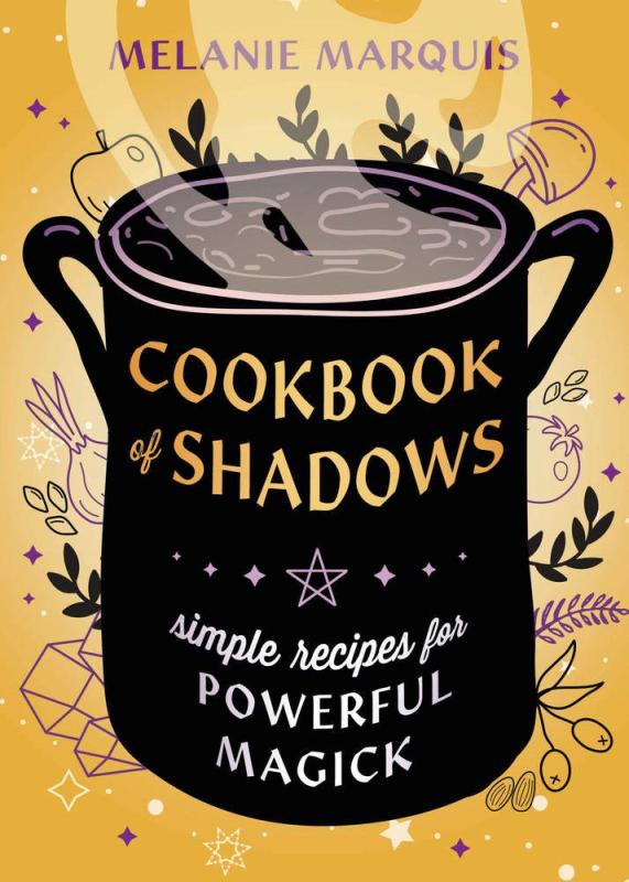 Yellow background with a black pot with translucent steam covering the author line. The title line is atop the pot motif