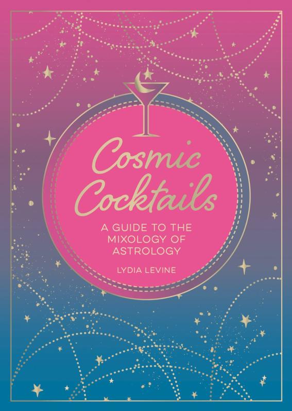 pink fades to blue with gold stars and text