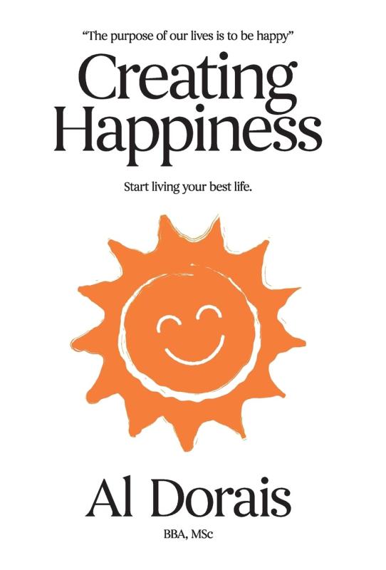 White cover with a big old orange happy sun.