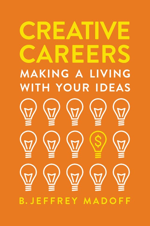 Orange cover with three rows of lightbulb doodles. Text is yellow and aligned over the lightbulbs.