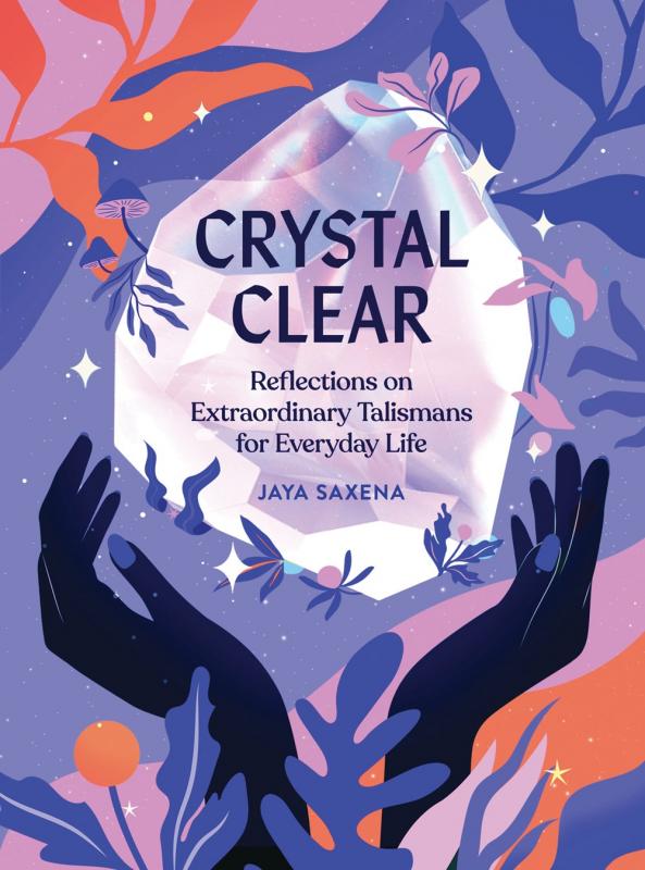 two illustrated hands holding up a crystal with foliage around the edges of the cover