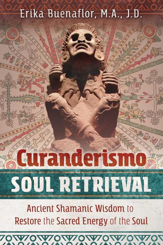 Book cover featuring large photograph of an Aztec sculptural figure, with a wheel of mesoamerican designs behind it; title displayed in red text, with subtitle appears in green band. 