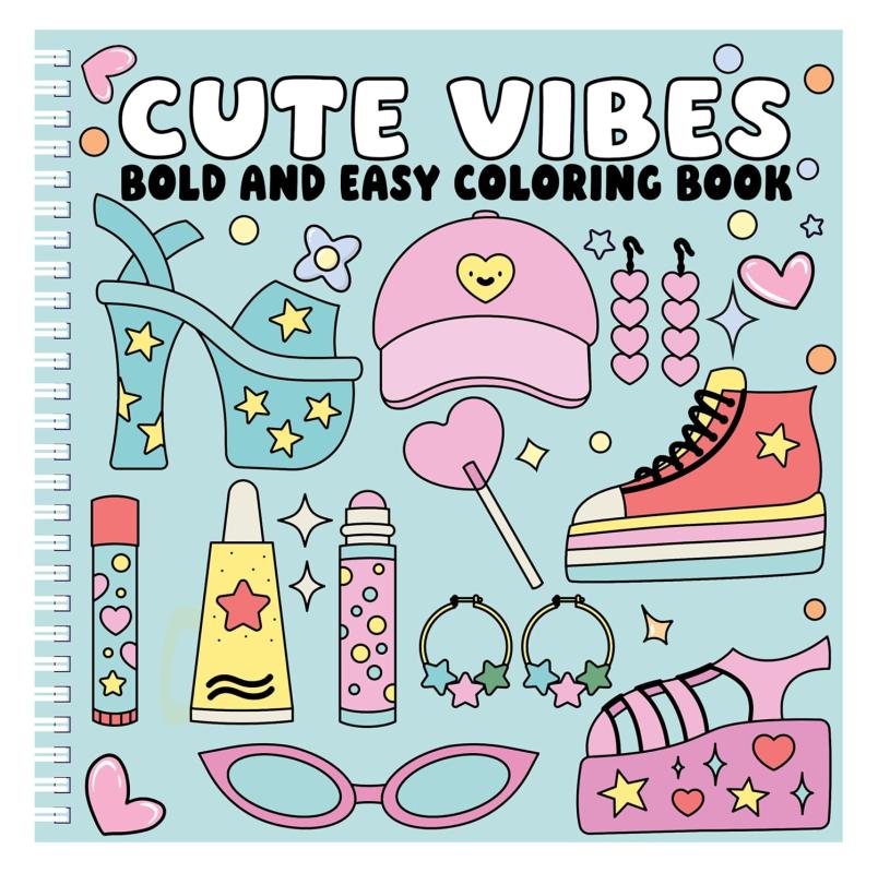 blue cover with various illustrated doodles with bold white and black text