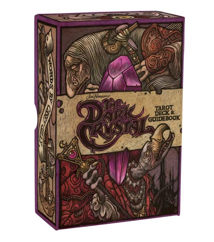 a deck box with illustrations of a character from The Dark Crystal