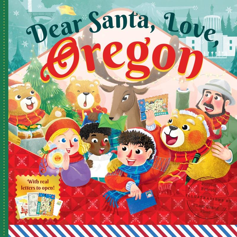 illustration of kids and animals laughing with bold red text