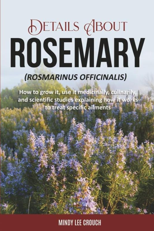 illustration of rosemary in bloom in the sun with bold black text