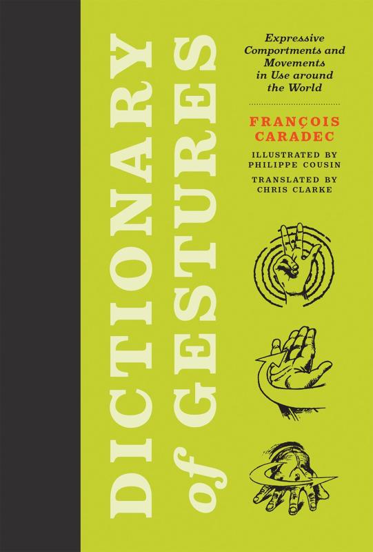 green cover with black spine with bold white text with black illustrations of hands