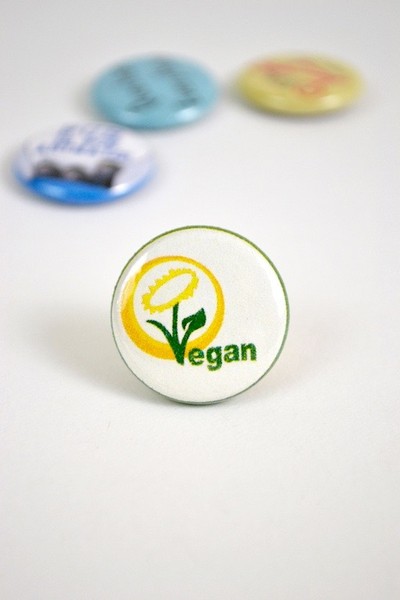 Button Vegan Flower