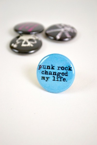 Punk rock changed my life button