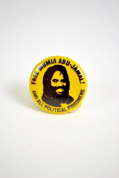 Free Mumia Abu-Jamal and political prisoners button