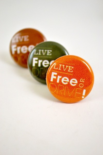 Button Live Free or Drive!