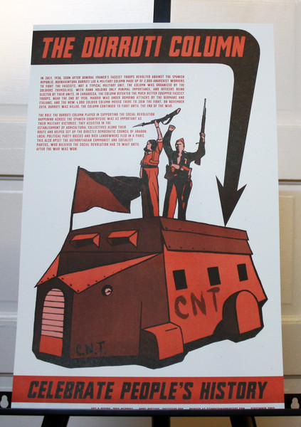 Durruti Column spanish civil war poster