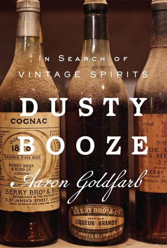 brown cover with dusty bottles with white text