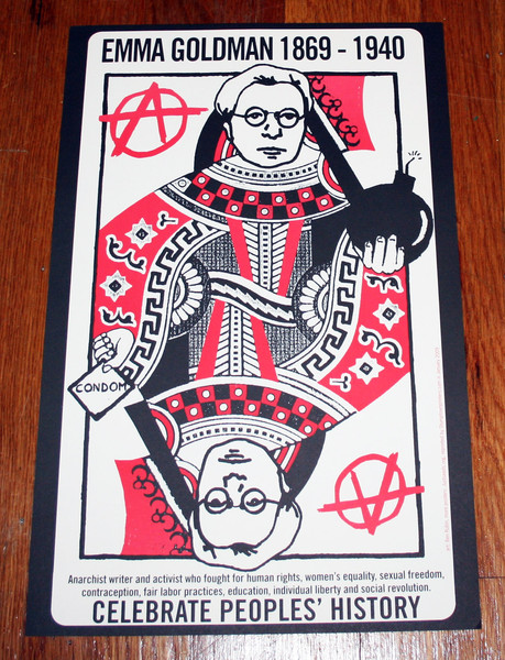 Emma Goldman Queen of Anarchism poster