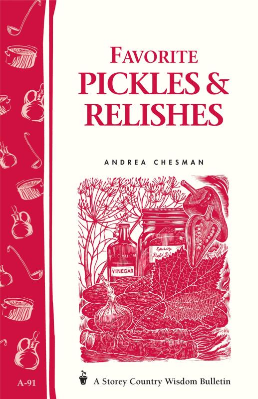white cover with red spine and text with illustration of pickles