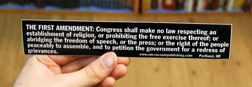 Sticker #178: First Amendment image #1
