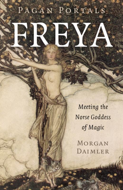 Illustration of Freya under a tree, with white serif title text.