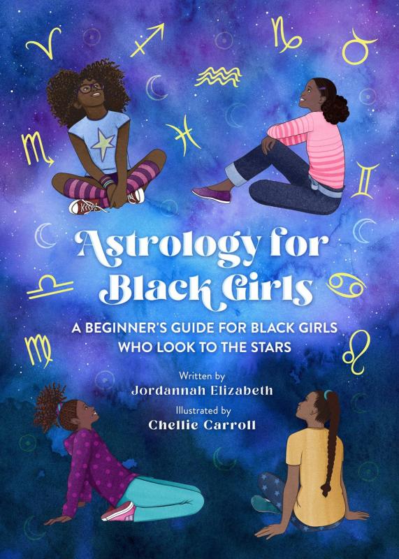 Various black girls look up into the sky.
