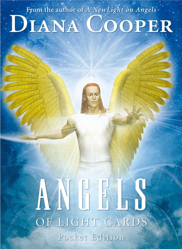 An angel with garishly golden wings seems frozen in a awkward position. 