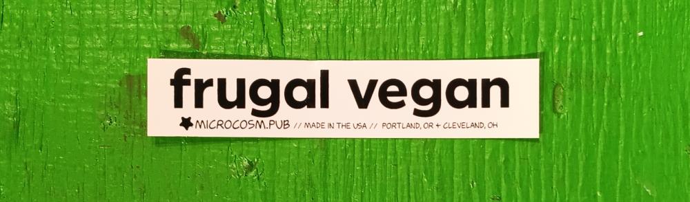 Sticker #639: Frugal Vegan