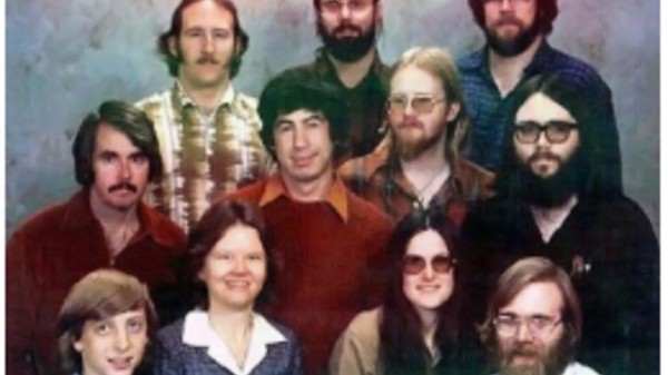 a picture from the 70s of a bunch of serious young republicans