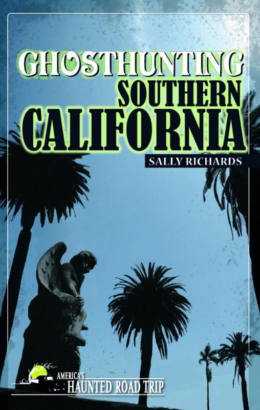 Cover shows palm trees, blue skies, and gothic statue.