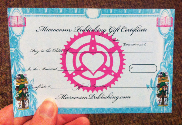 microcosm gift certificate