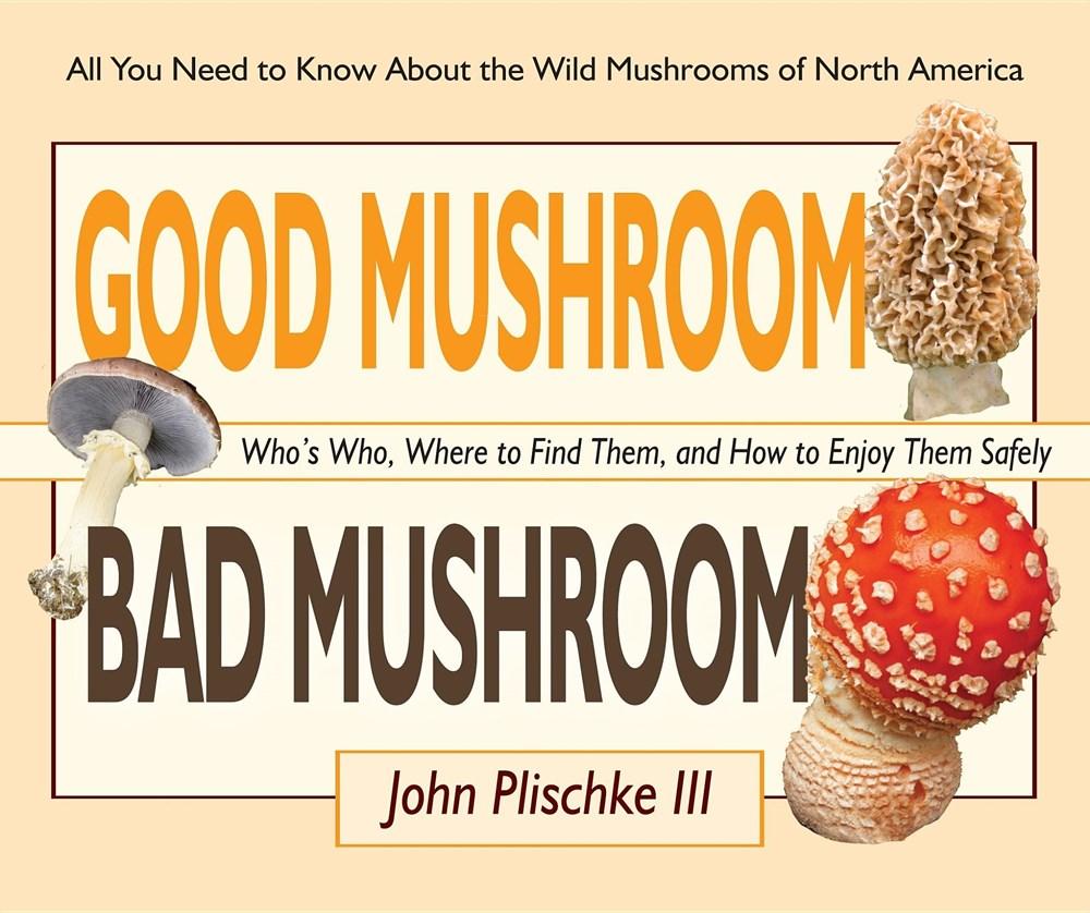 a selection of two good mushrooms and one bad one