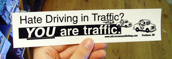 Sticker #052: Hate Driving in Traffic?