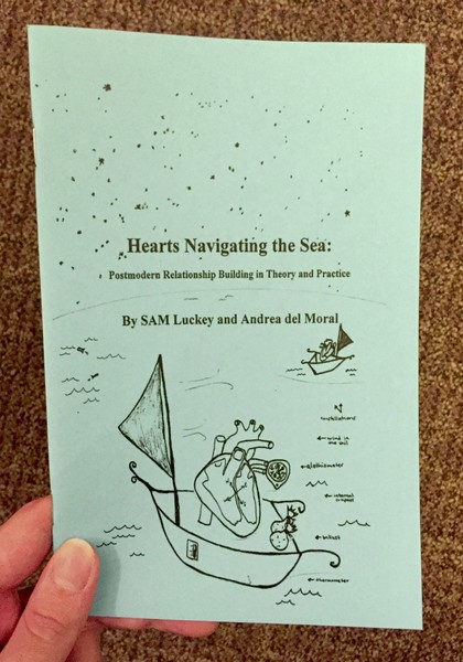 an anatomically correct heart in a sailboat