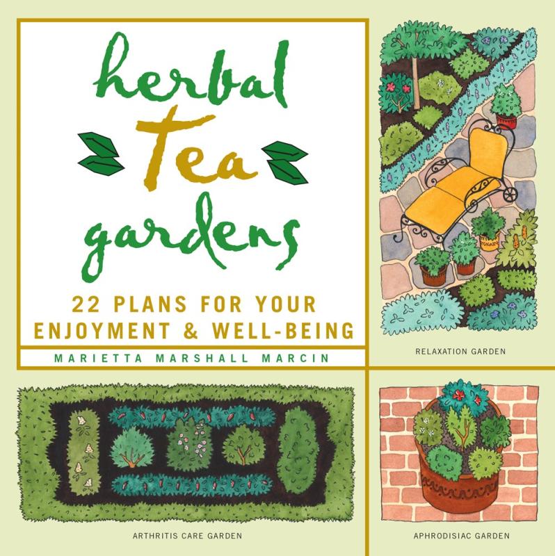 white cover with collage of illustrated herbs