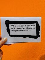 What to Wear: A spectrum of transgender identity or misguided feminism?
