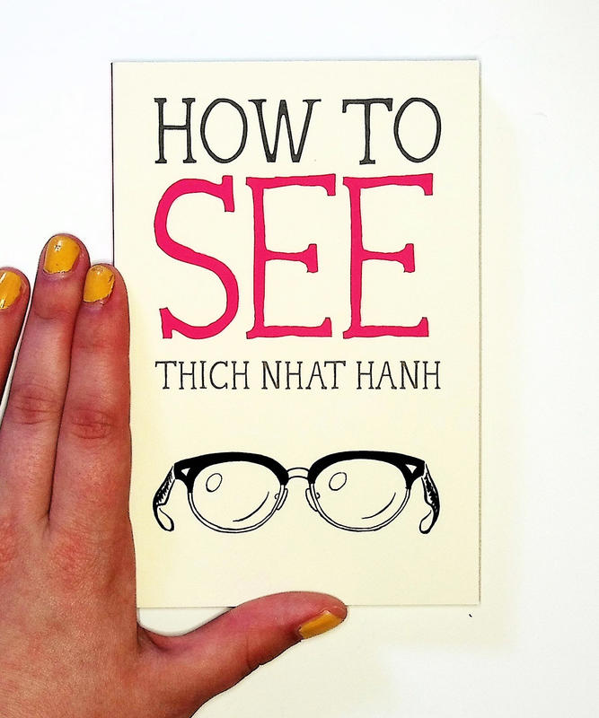 a simplistic cover, featuring only the title, "How to See" and a pair of vintage-looking glasses