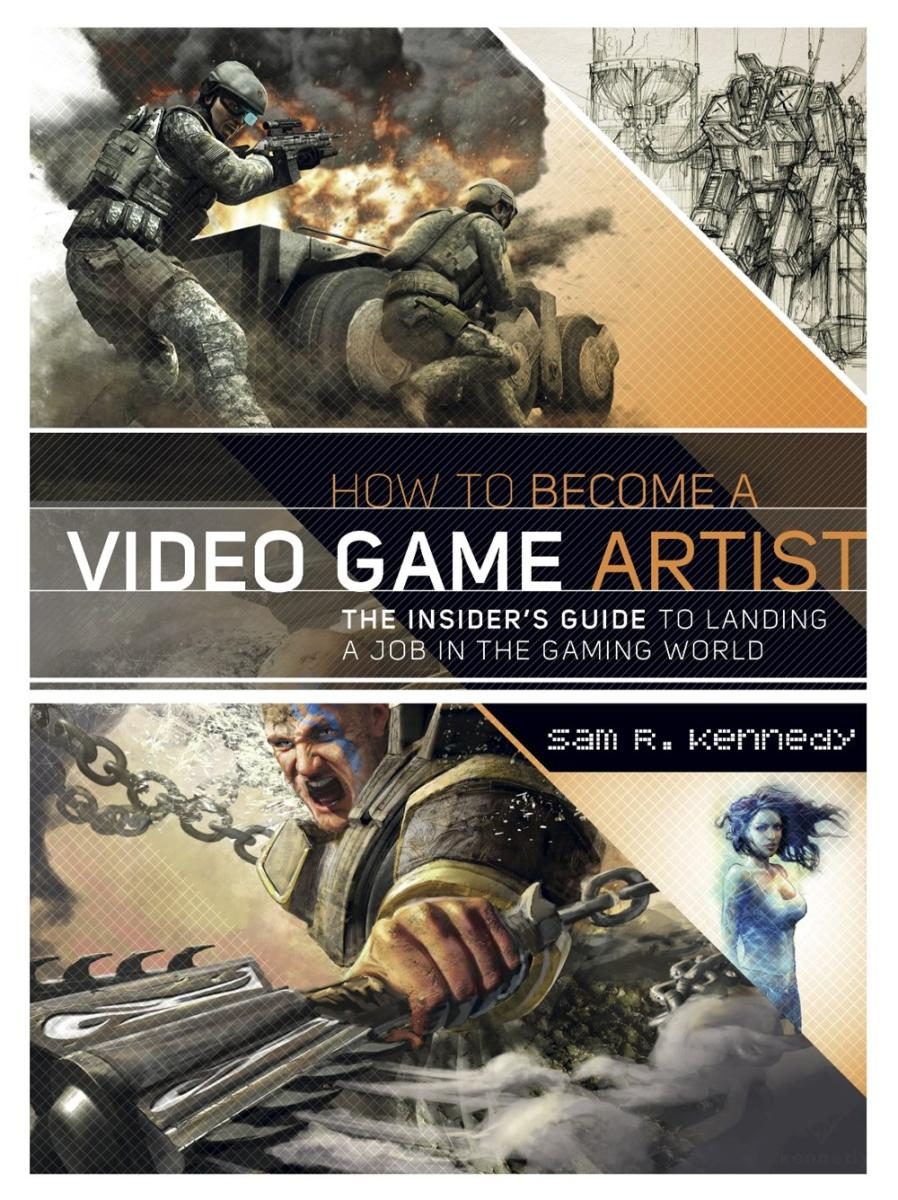 illustration of video games with white and yellow text