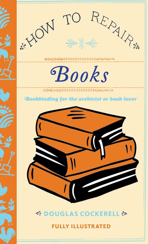 Pale orange cover with bright orange spine, featuring illustration of a large stack of books.