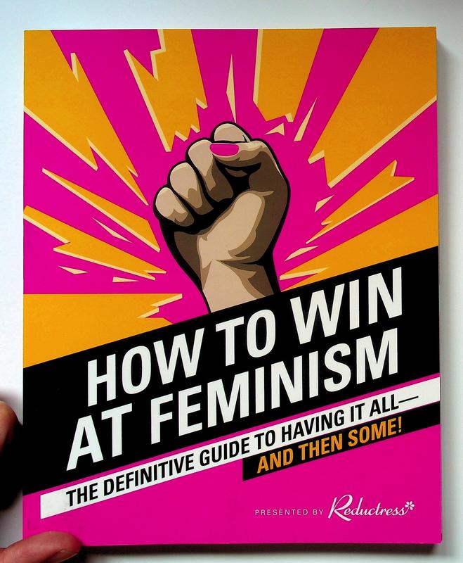 Pink and orange cover with a fist