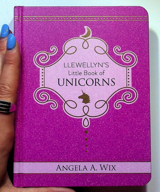 Hot Pink background with a gold figure of a unicorn under the title