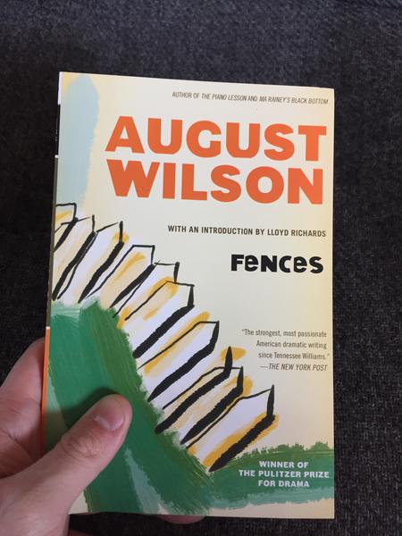 Fences by August Wilson (author of The Piano Lesson and Ma Rainey's Black Bottom), Winner of the Pulitzer Prize for drama, with an introduction by Lloyd Richards. "The strongest, most passionate American dramatic writing since Tennessee Williams." - 