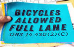 big patch #101: Bicycles Allowed Full Lane