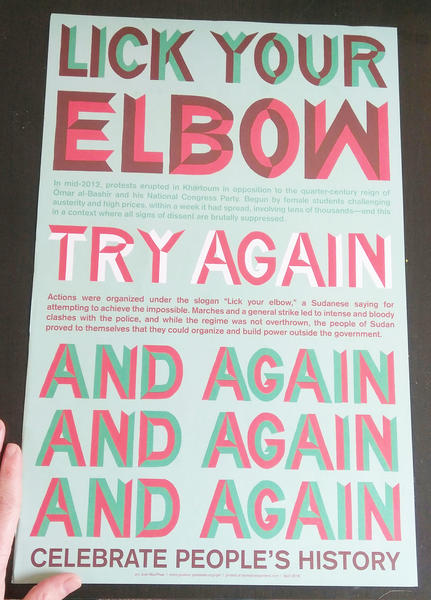 Lick Your Elbow Poster