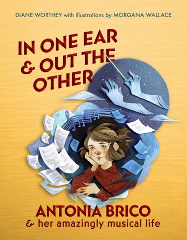 illustration of Antonia Brico daydreaming about conducting. 