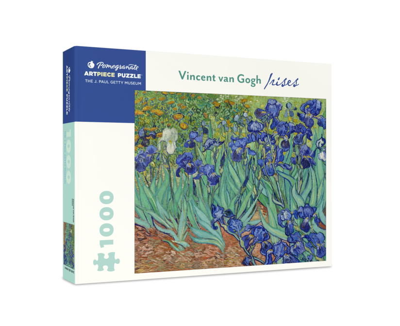 a picture of van gogh's irises framed on the box
