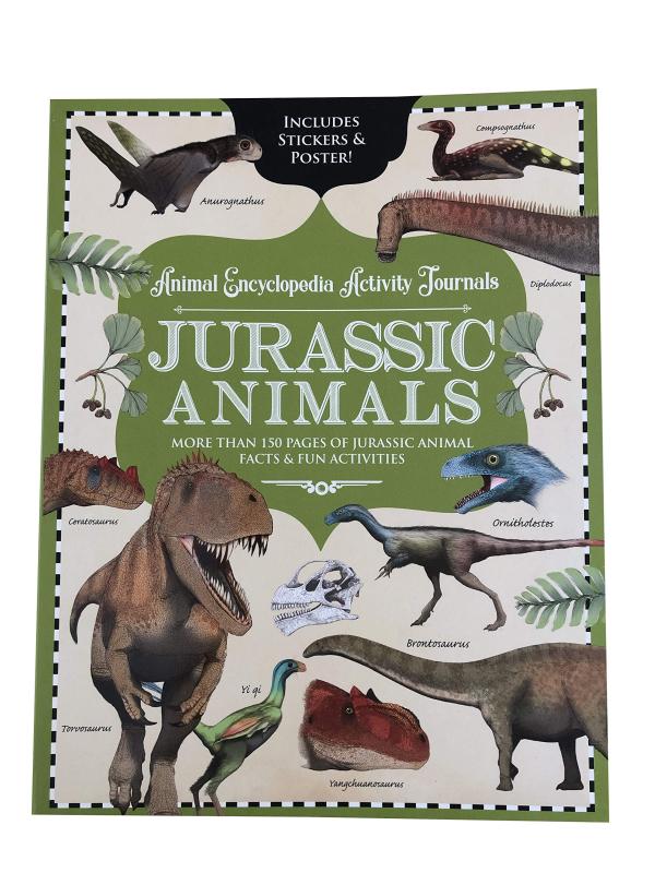 Cover shows all the dinosaurs you'd expect.