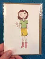 Watercolor Whippersnappers card - Kelsey