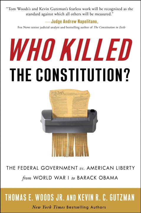 US Constitution in paper shredder