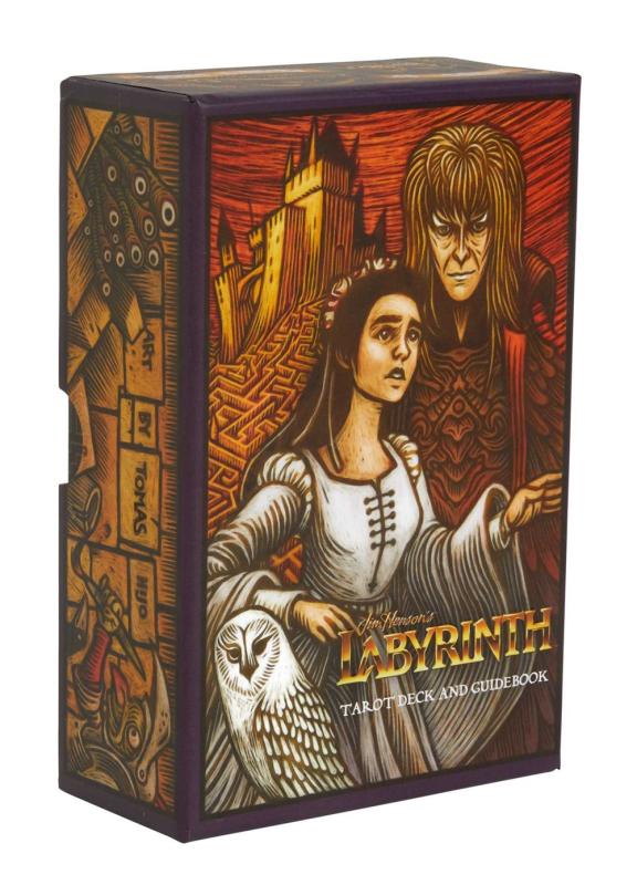 a woodcut-style image of characters from the movie Labyrinth