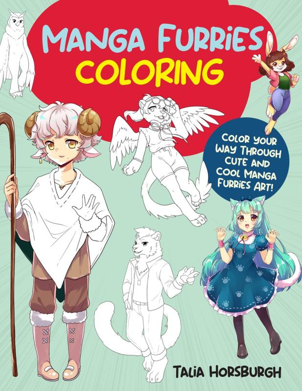 teal cover with illustration of manga characters