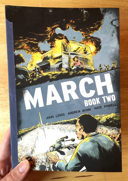MARCH: Book 2 by Nate Powell and John Lewis and Andrew Aydin